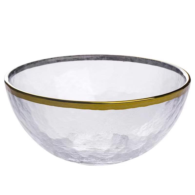 

Nordic Transparent Gold Rim Glass Bowls