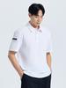 CHALLENGER Men'S Button-Down Stretch Collared Short Sleeve T-Shirt White