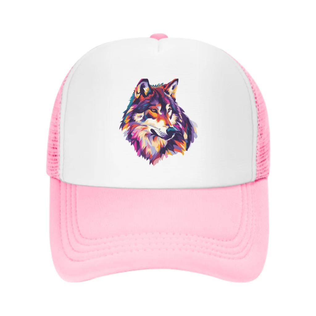 Watercolor Cat Trucker Hat Unisex Adjustable Mesh Baseball Cap Breathable Outdoor Snapback