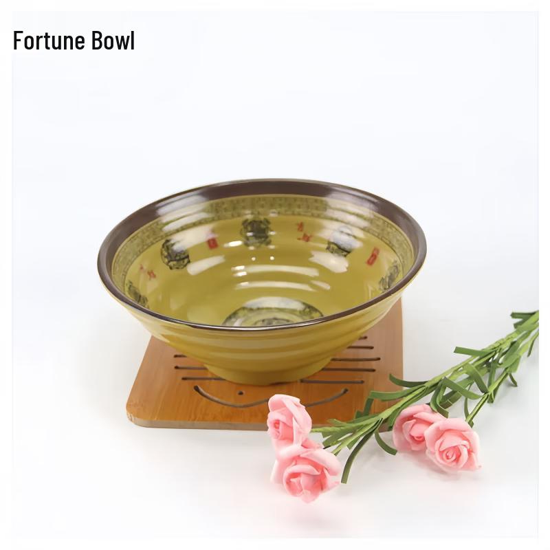 Auspicious Thick Melamine Ramen Bowl