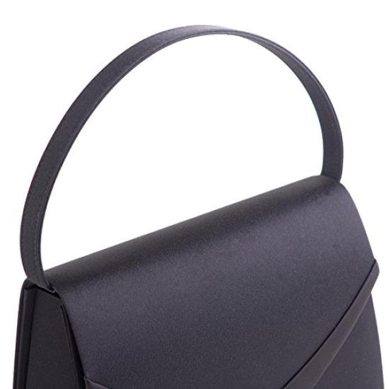 Aurora Black Formal Bag, Made In Japan, Water-Repellent, Satin-Lined, Perfect for Weddings, Funerals, and Other Formal Occasions, Black, F1