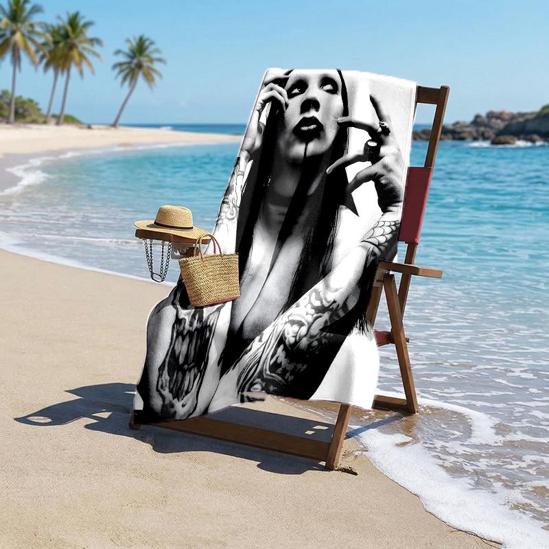 Martinimanson Fashion Beach Towel: Ideal for Summer Adventures Soft, absorbent and quick drying suitable for swimming and bathing
