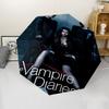 Vampire Diaries Theme Automatic Umbrella, Lightweight & Portable, 8 Rib, Perfect for Outdoor Travel, Birthdays, Christmas, Gifts.
