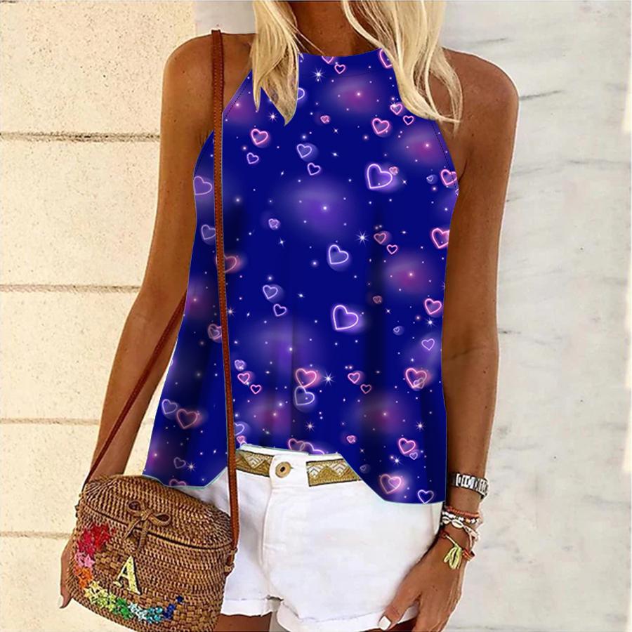 

Женская майка для йоги Dream Heart 3d с принтом для фитнеса и спорта без рукавов Жилет для бега