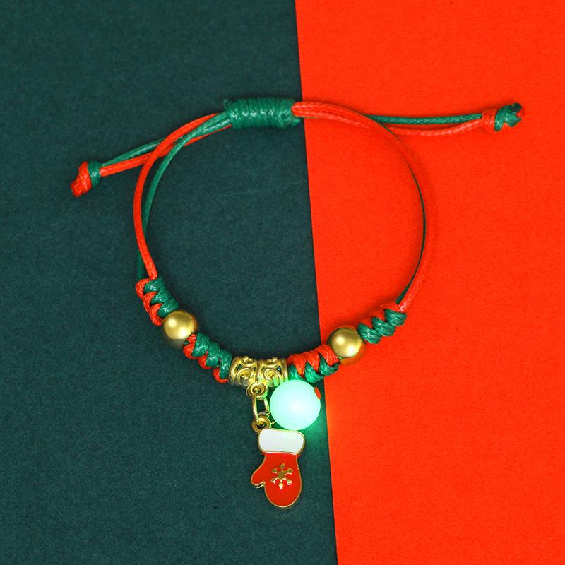 2025 Luminous Santa Claus Bracelet for Women - Popular Christmas Jewelry for Couples and Friends