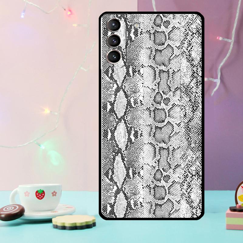 Snake Skin Case For Samsung Galaxy S21 S20 FE S22 S23 S24 Ultra Note 10 Plus Note 20 S8 S9 S10 Cover