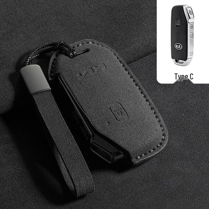 2024 KIA High-End Suede Car Key Case