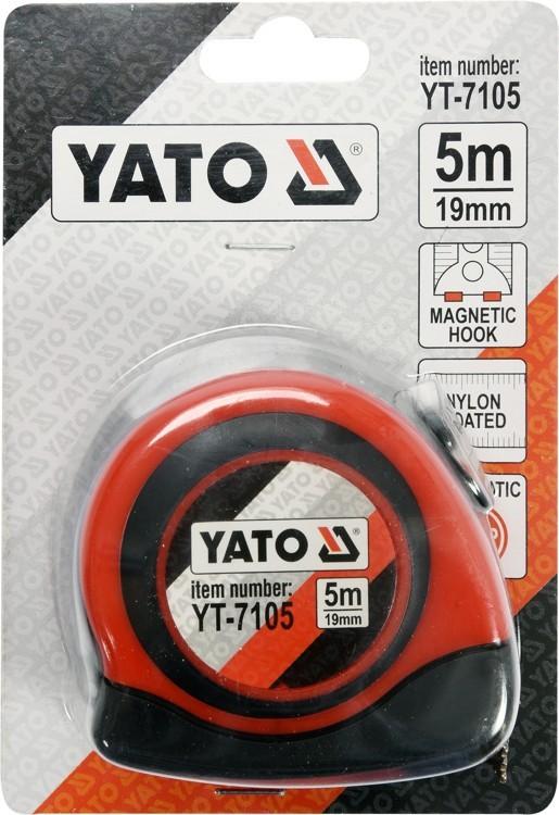 Rolled tape measure 5 m x 19 mm YT-7105 YATO