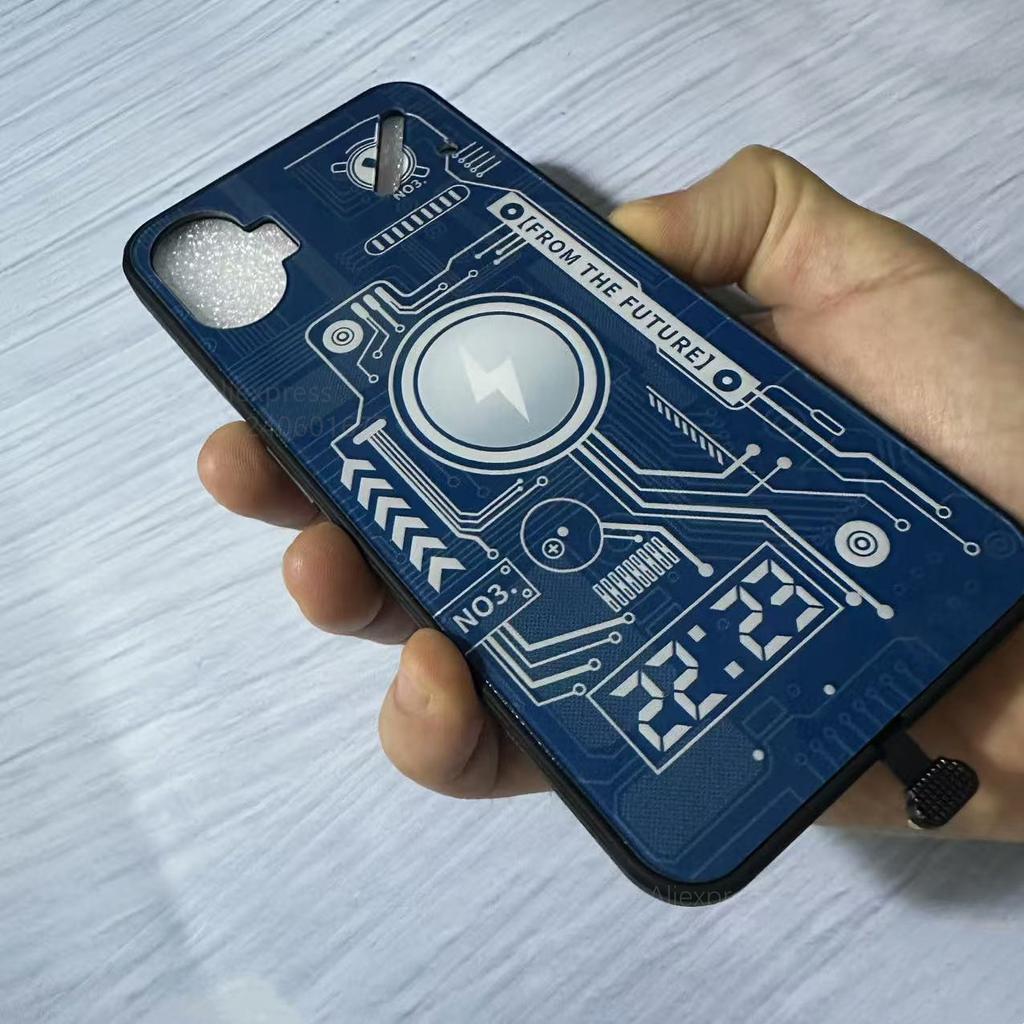 For Nothing Phone 3a LED Cover Nothing Phone 3a Pro Flash Fundas Camera Protector Luminous Back Case For Nothing Phone 1 2 3