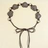 PU Leather Cowgirl Buckle Belt Zinc Zinc Alloy Heart Hollow Belt Simple Cowboy Waistband  Dress Decoration