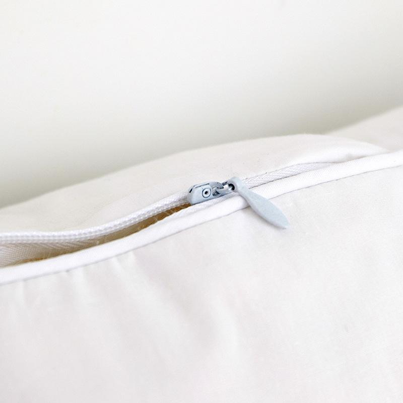 1PC White Pillow Cover Goose Feather Down Pillows Neck Pillows for Sleeping Neck Protection Solid Pure Cushion Cotton Shell Soft