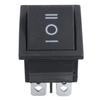 A84X-10 Pcs 6 Pin DPDT Black Button On/Off/On Rocker Switch AC 250V/15A 125V/20A