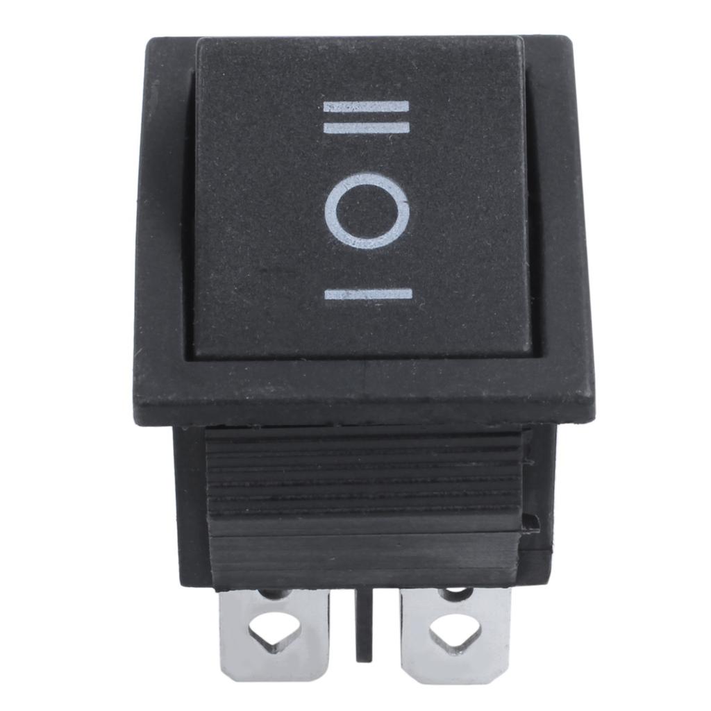 A84X-10 Pcs 6 Pin DPDT Black Button On/Off/On Rocker Switch AC 250V/15A 125V/20A