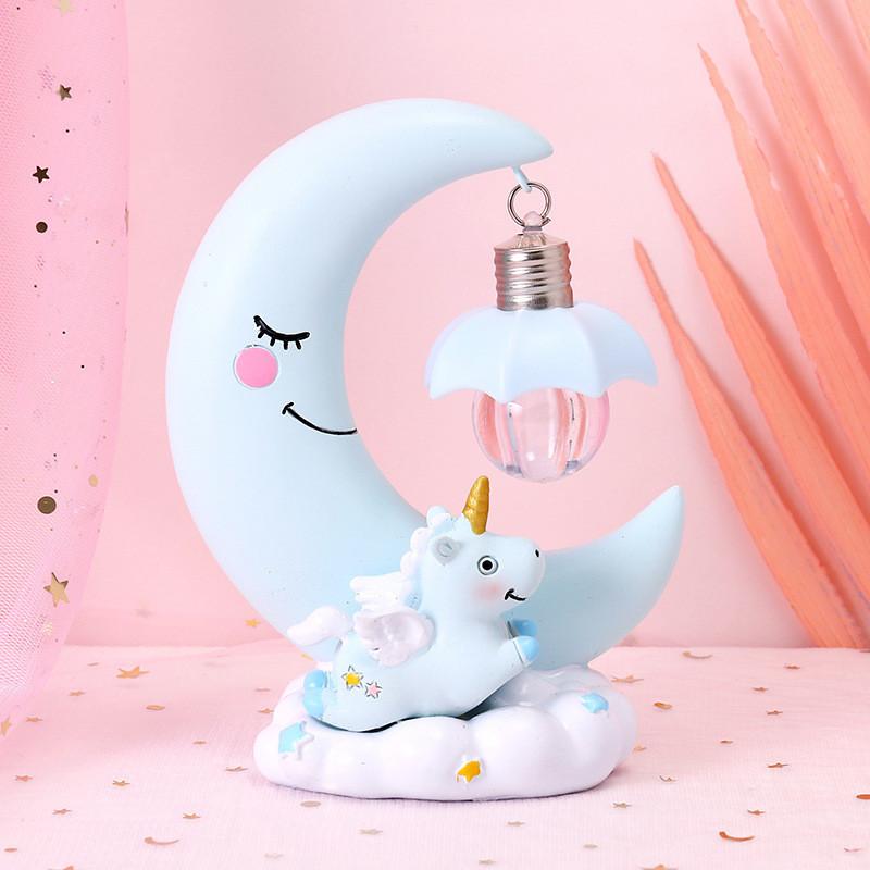 Unicorn Creative Moon Night Light Fashion Cute Home Bedroom Gift Decoration