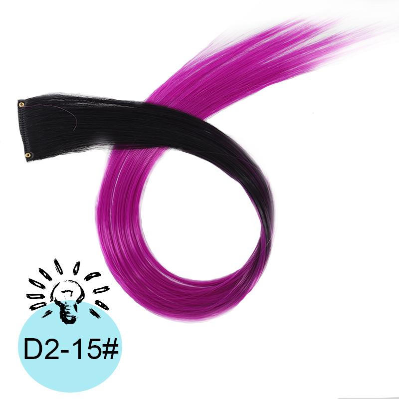 

Одна карта градиент висячие ушки краска трехцветный накладной парик BB клипса цветной парик женский синтетический парик для использования на музыкальном фестивале Хэллоуин вечеринка