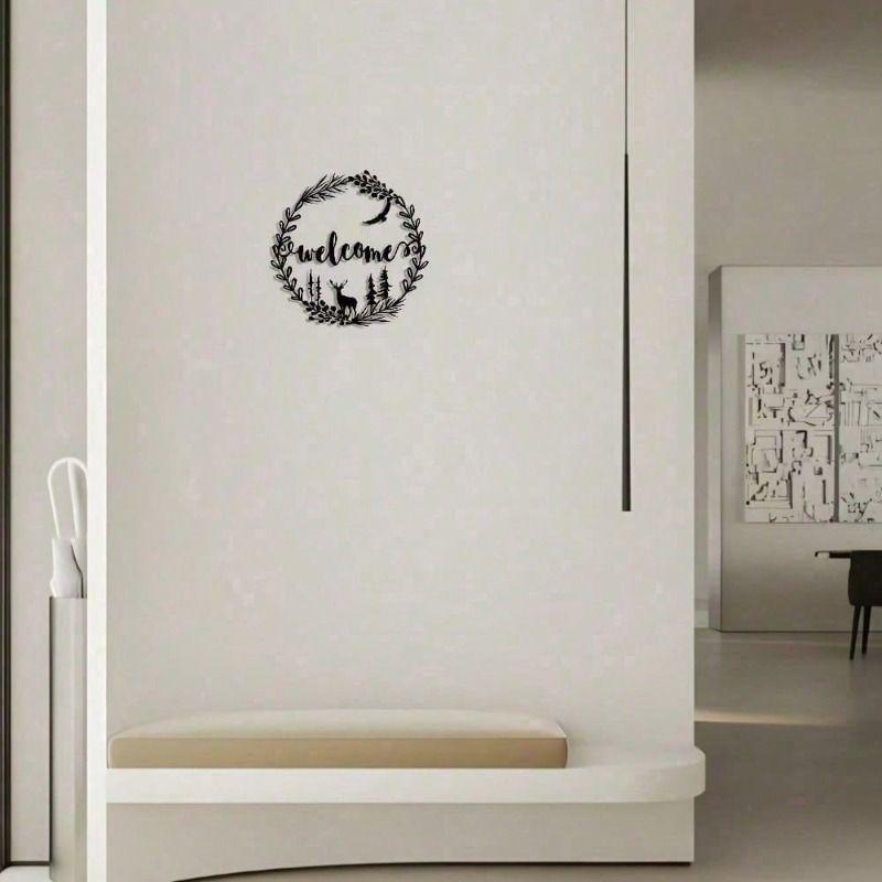 Fashion Metal Wall Decor for Entryway Office Bedroom