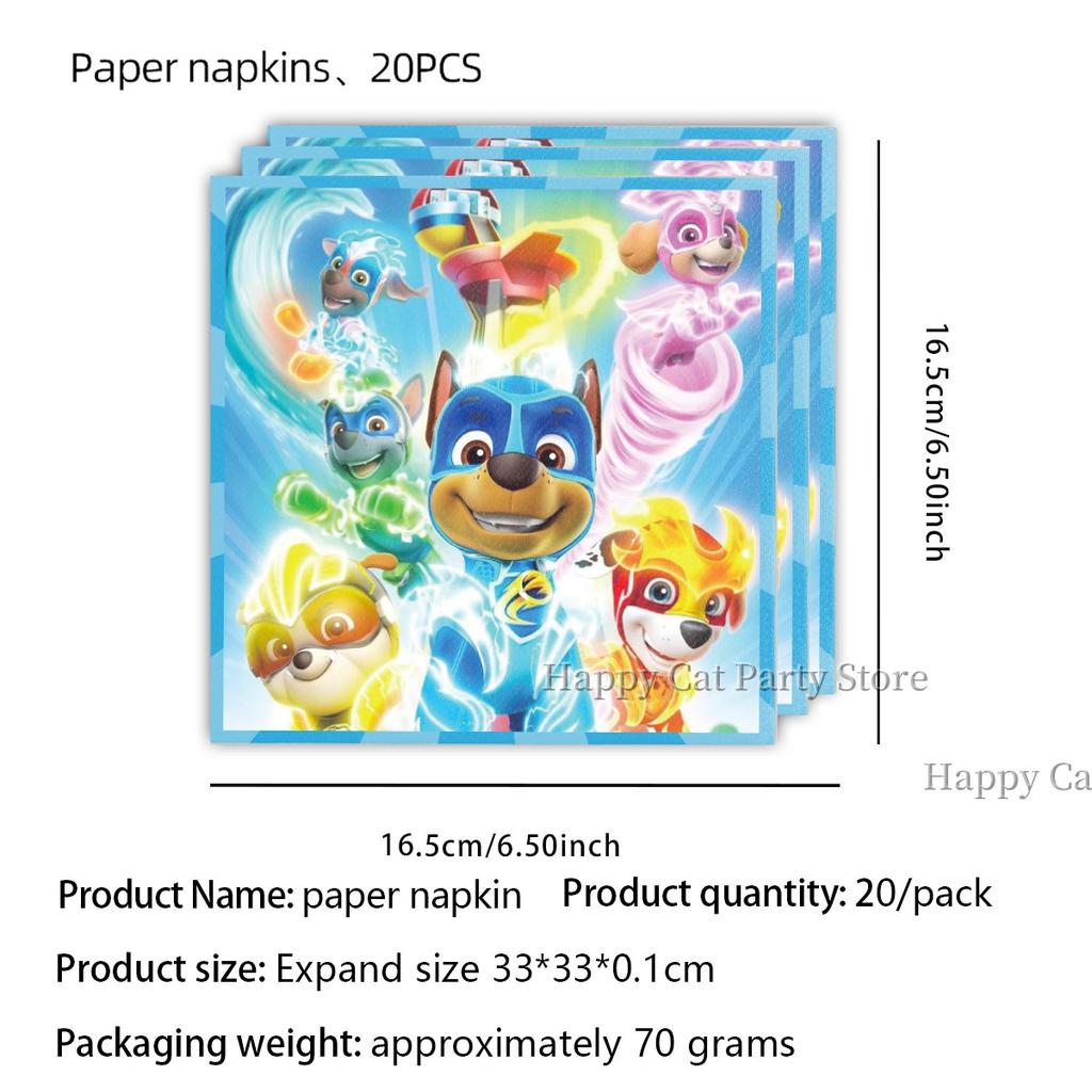 Birthday Paw Patrol Plates and Glasses Paw Patrol Birthday Decoration Skye Napkins Cups Baby Shower Kids Party Favors Supplies