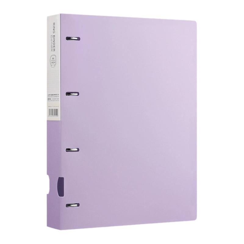 Document Folder 4 Rings Binders 4 Hole Binders Folders A4 File Folde Display Book School Office Supplies