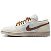 Jordan Air Jordan 1 Low top Vintage Basketball Shoes Women's White Blue IR7553-422