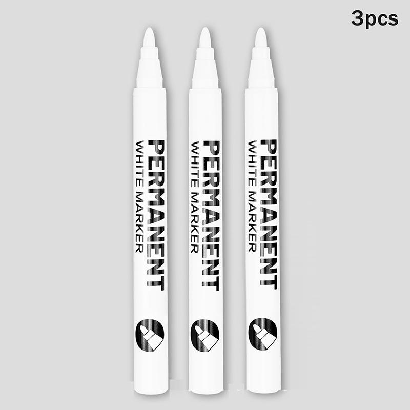 White Paint Pen For Rock Painting,Stone,Ceramic,Glass,Wood,Tire,Fabric,Metal,Canvas. Set Of 3/6/12 Acrylic Paint White Marker