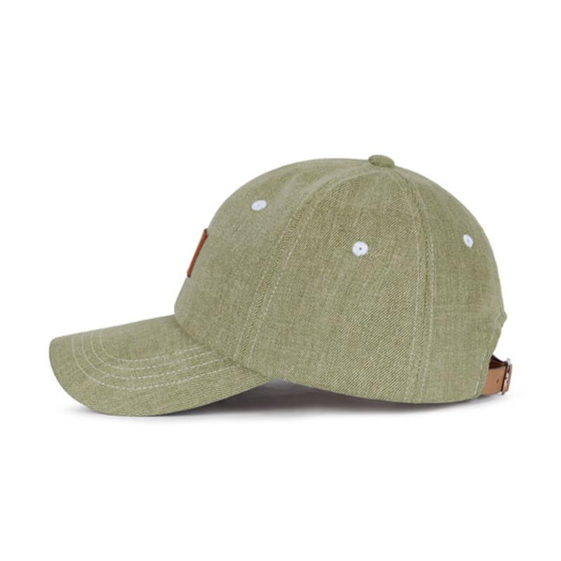 VARZAR VA Square Pigment Label Ball Cap Deep Green
