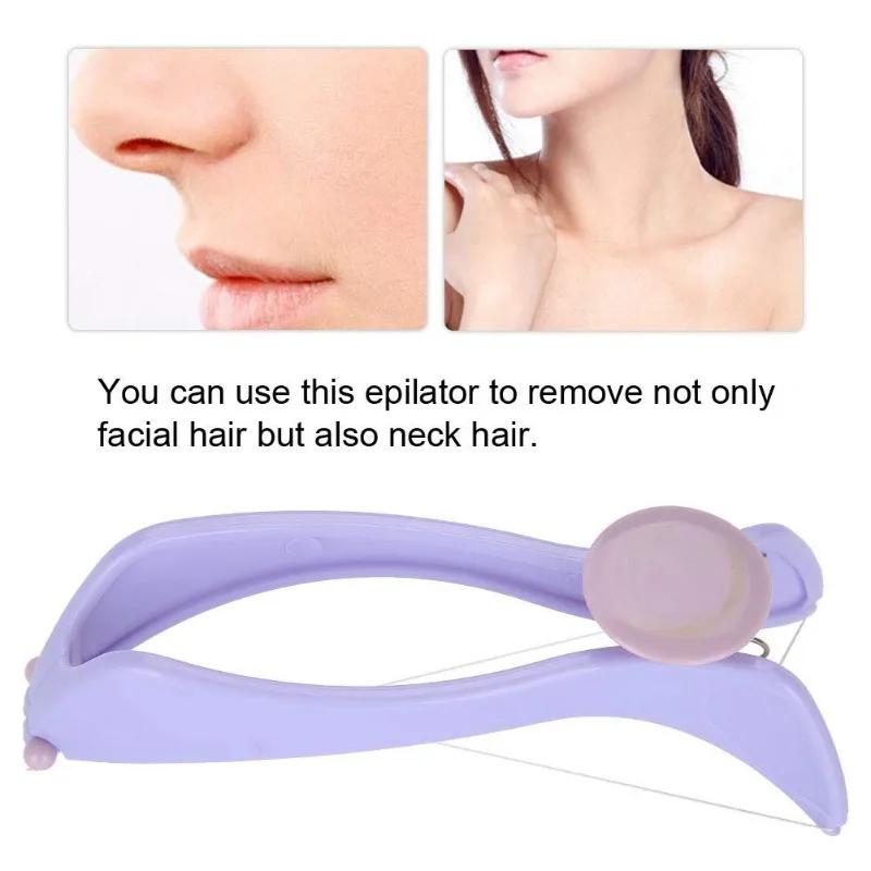 Protable Facial Hair Remover Spring Threading Face Arm Epilator Facial Massager Makeup Beauty Tool for Women and Girls
