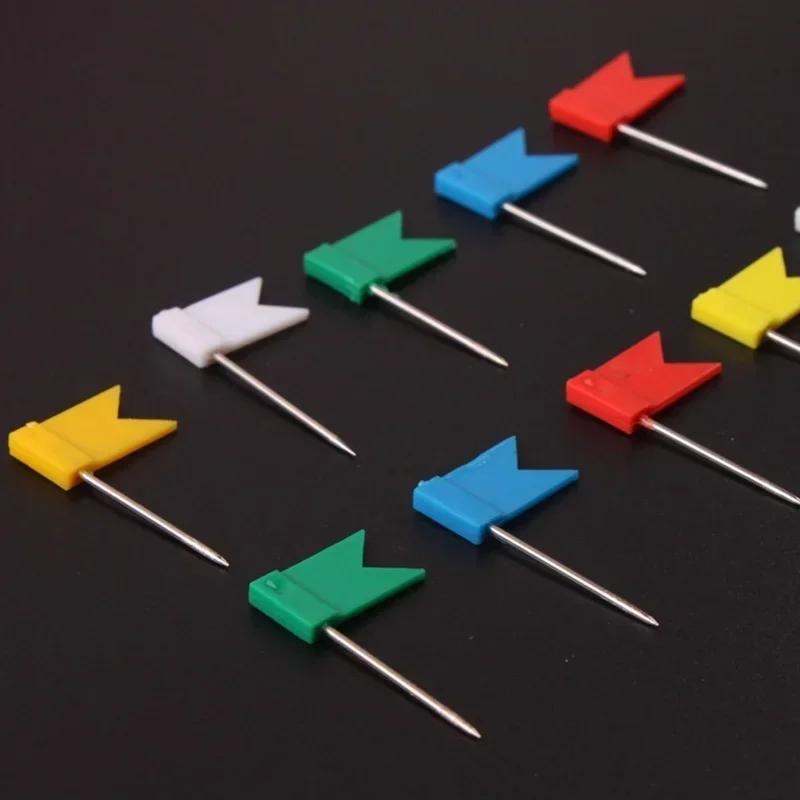 

20pcs/set Flag Thumbtack Nail Thumbtack Board Map Drawing Tacks for Notice Board Marker Home Office School Stationery Supplies multicolour