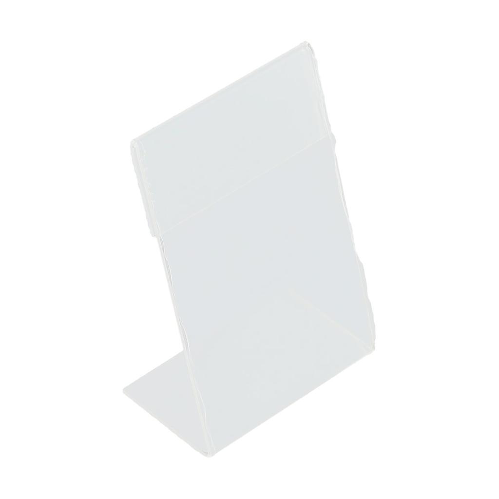 Clear Acrylic Desk Stand for Photo and Card Display Practical Design to Protect and Showcase Various Items on Office Desk