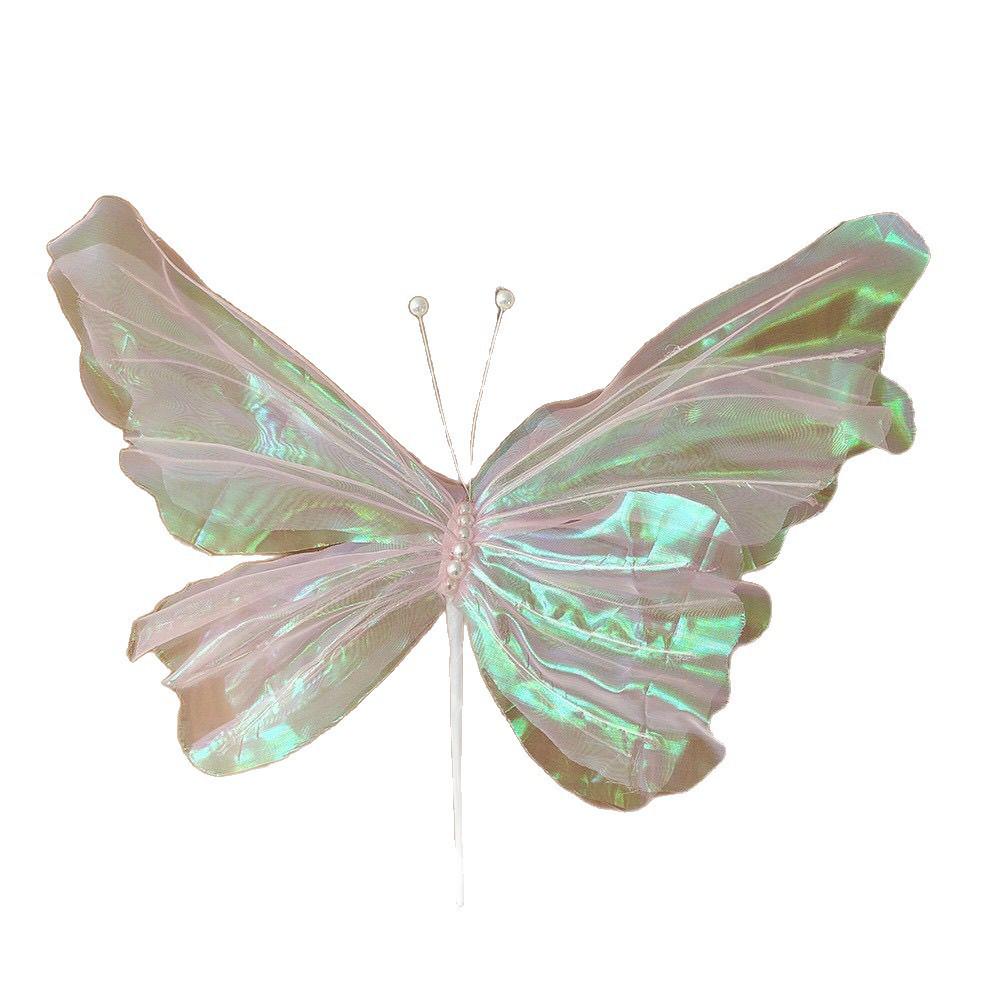 Большой Шелковый Цветочный Бабочка Арт-Реквизит для Свадебного Декора и Фотосессий на Открытом Воздухе