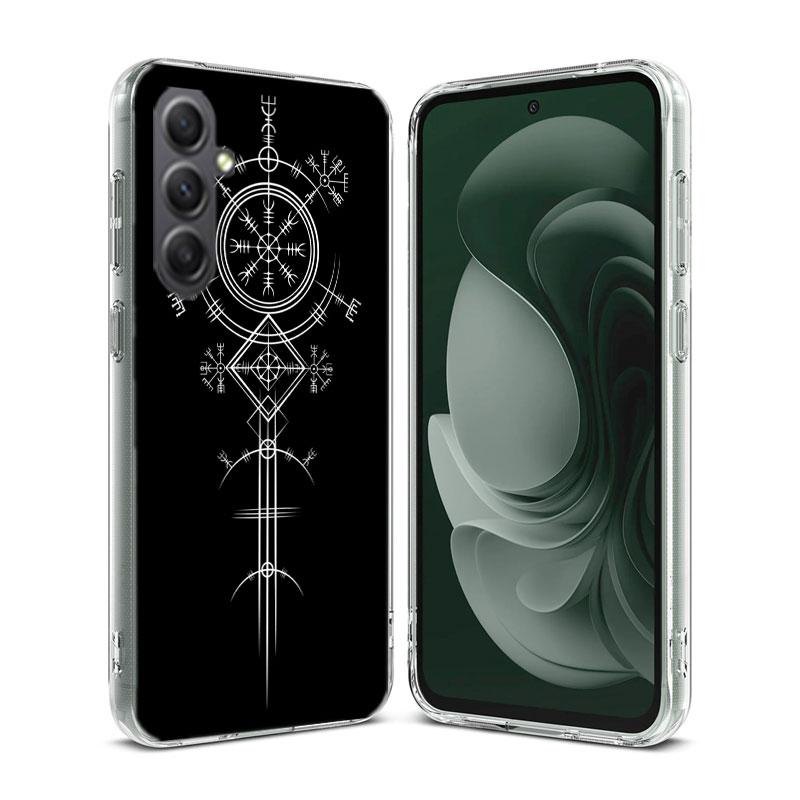 Nordic Norse Phone Case For Samsung A17 A56 A55 A35 A36 A26 A25 A15 A16 Galaxy Note 20 10 9 8 A70 A50 A40 A30 A20E A71 A51 A41 A