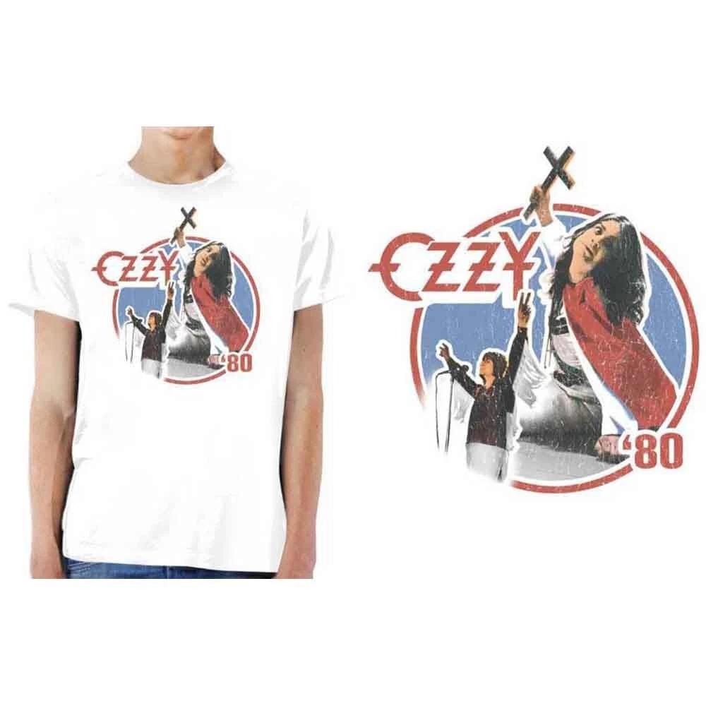 Ozzy Osbourne T Shirt Blizzard of Ozz 80s Logo Official Mens White XXL 3XL