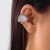 Starfish Ear Armor Ear Bone Clip for Women Simple Shell Floral No Ear Hole Bony Ring Ear Clip Beach Holiday Zircon Gift
