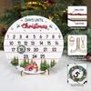 25 Days Countdown Christmas Ornaments Christmas Advent 25 Days Till Christmas Wooden Decoration Christmas Tree Door Sign Decor