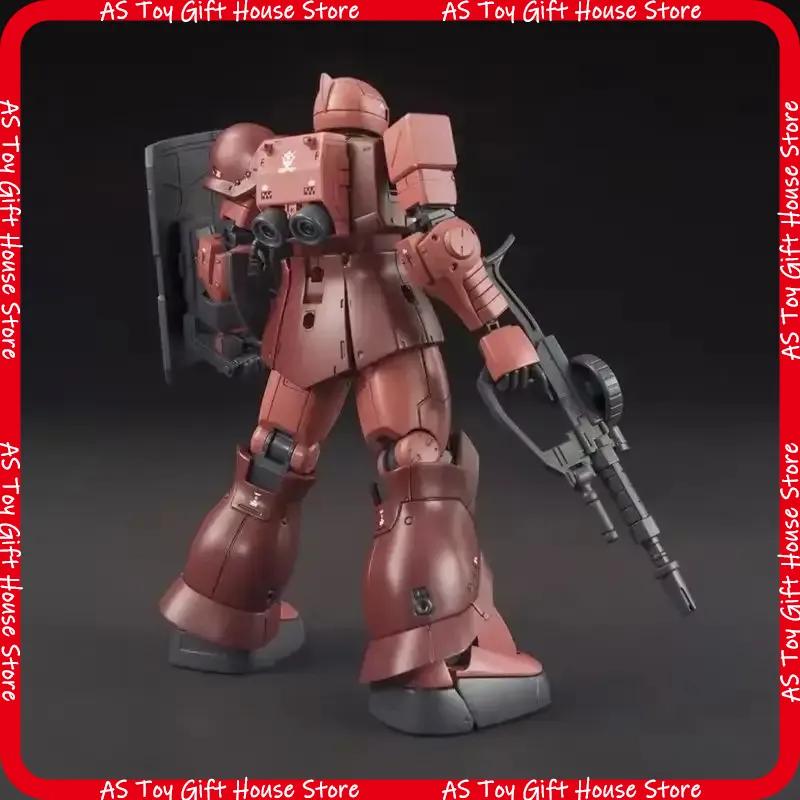 Hg 1144 Ms-05 Gto 015 Char'S Custom Old Type Red Zaku I Mech Assembly Model Kit Action Figures Desktop Decoration Doll Toy