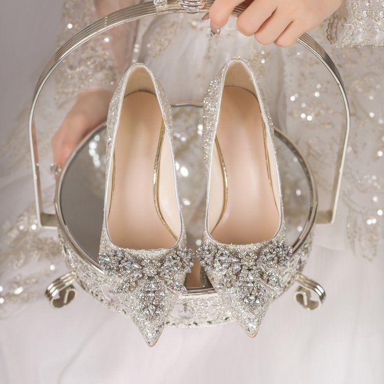 French Beautiful Comfortable Versatile Single Shoes Women's Spring and Summer New High-end Pointed Head Shallow Mouth Stiletto Shoes Women