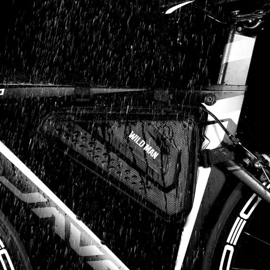 WILD MAN-ES19 Waterproof Hard Shell Front Tube Frame Bag for Road Bicycle