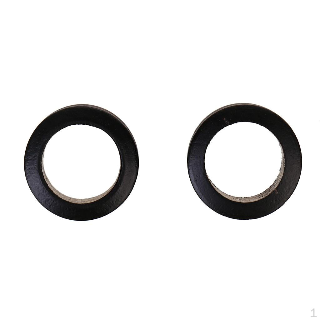 1 пара черных деревянных расширителей для ушей, украшения 8mm