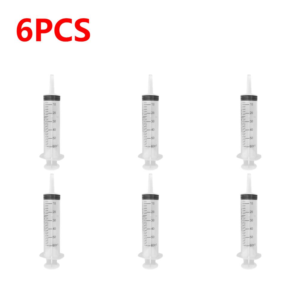 2-150ml Syringe Large Capacity With 100cm Hose Pump Measuring Washable Injector For Industrial Pet Food Feeding Oil Glue Fluid