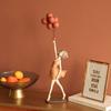 Creative Resin Balloon Girl Decoration for Home Figure Sculpture Statue Living Room Bedroom Desktop Ornament Craft Birthday Gift