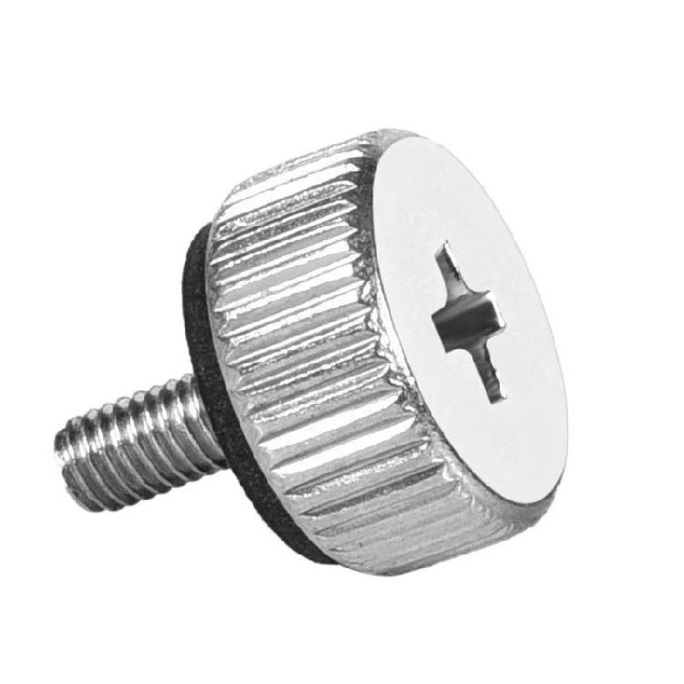 PC Case Thumb Screws M3x6mm Silver Metal Fine Thread for Quick Installation and Stable Connection Without Tools