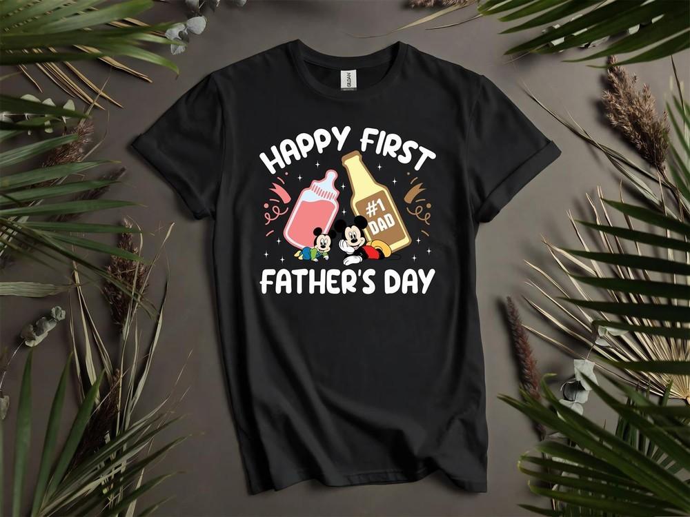 Happy First Father's Day T-shirt T Shirt Men Women Unisex Tshirt L98