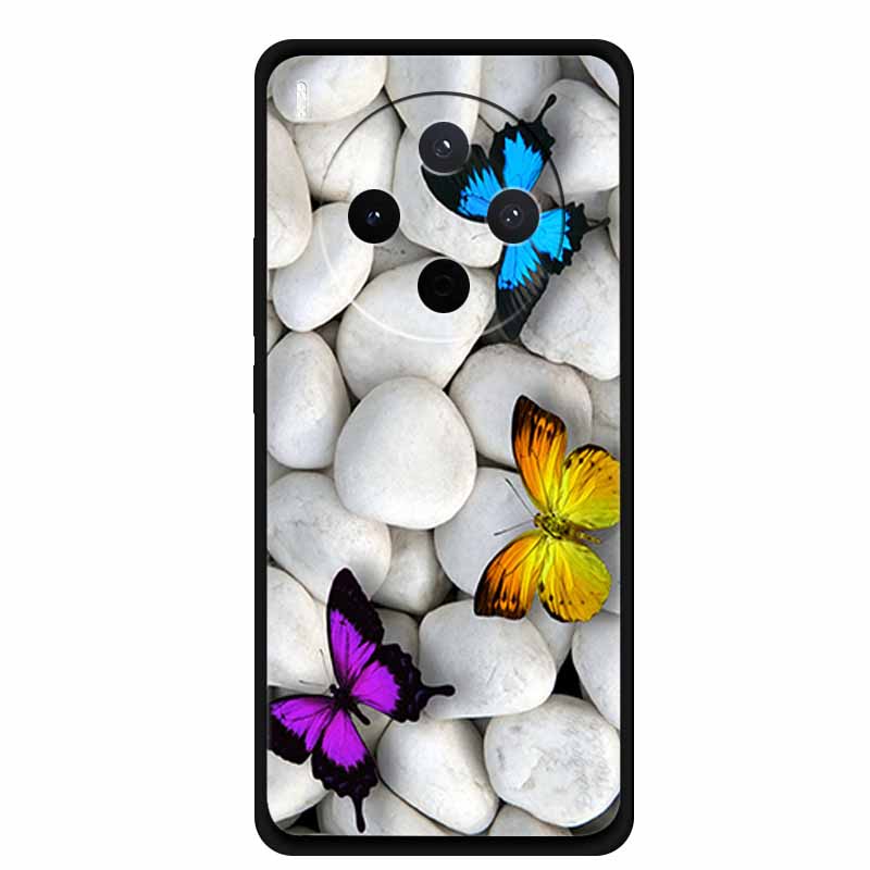 For vivo Y500 Pro 5G Case Flowers Soft Silicone TPU Phone Cases for vivoY500 Pro Shockproof Cool Wolf Animals Protective Cover
