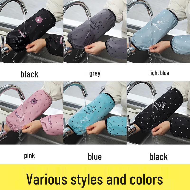 

Водонепроницаемые нарукавники: Удлиненная длина, защита от пятен, милый дизайн для взрослых