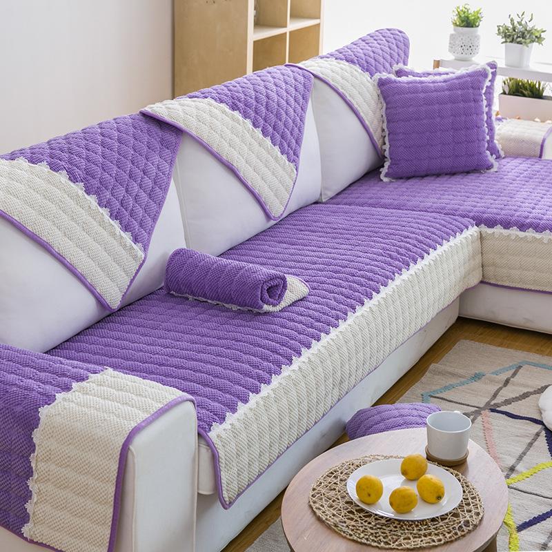 Sofa Cushion Universal Padded Cushion Simple Modern Leather Sofa Cover Cover All-inclusive Universal Cloth Towel.