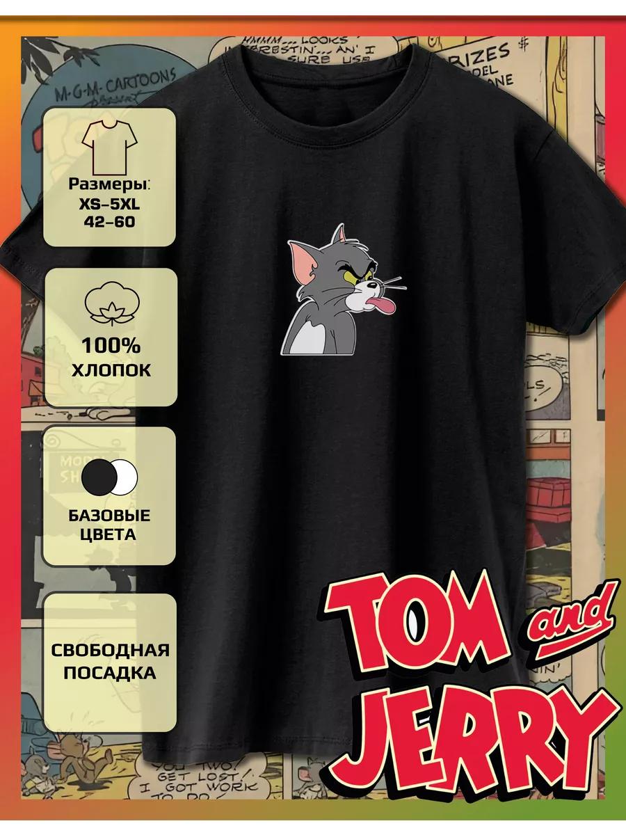 Футболка с принтом Тома и Джерри 2XL
