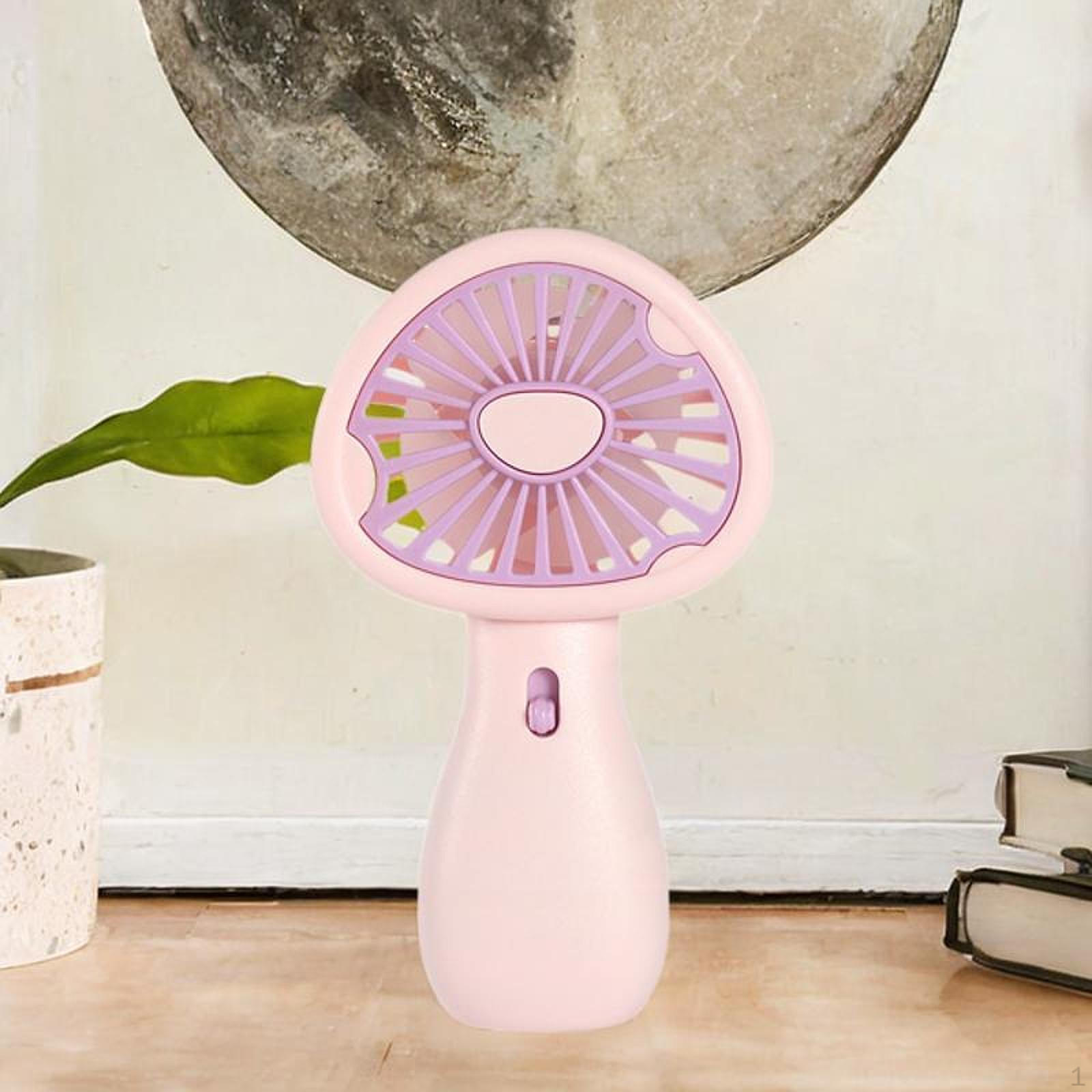 

Desk Fan Table Fungus Shaped Cooling Cute Handheld Personal Portable for Camping Office фіолетовий
