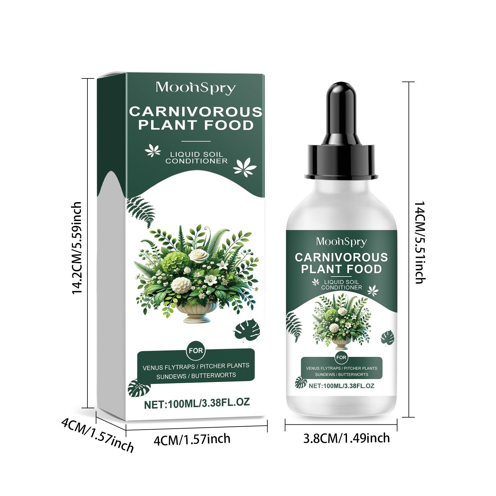 Carnivorous Tropical Plant Nutrient Liquid 100ml Dropper Type Balanced Fertilizer For Indoor Potted Flytrap Foliage Plants 100ml