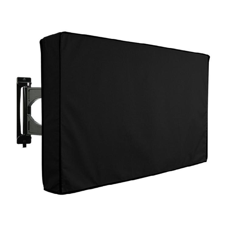 Universal Television Cover Heavy Duty Waterproof Dustproof Fabric Scratch Protections with Convenient Storage Pocket