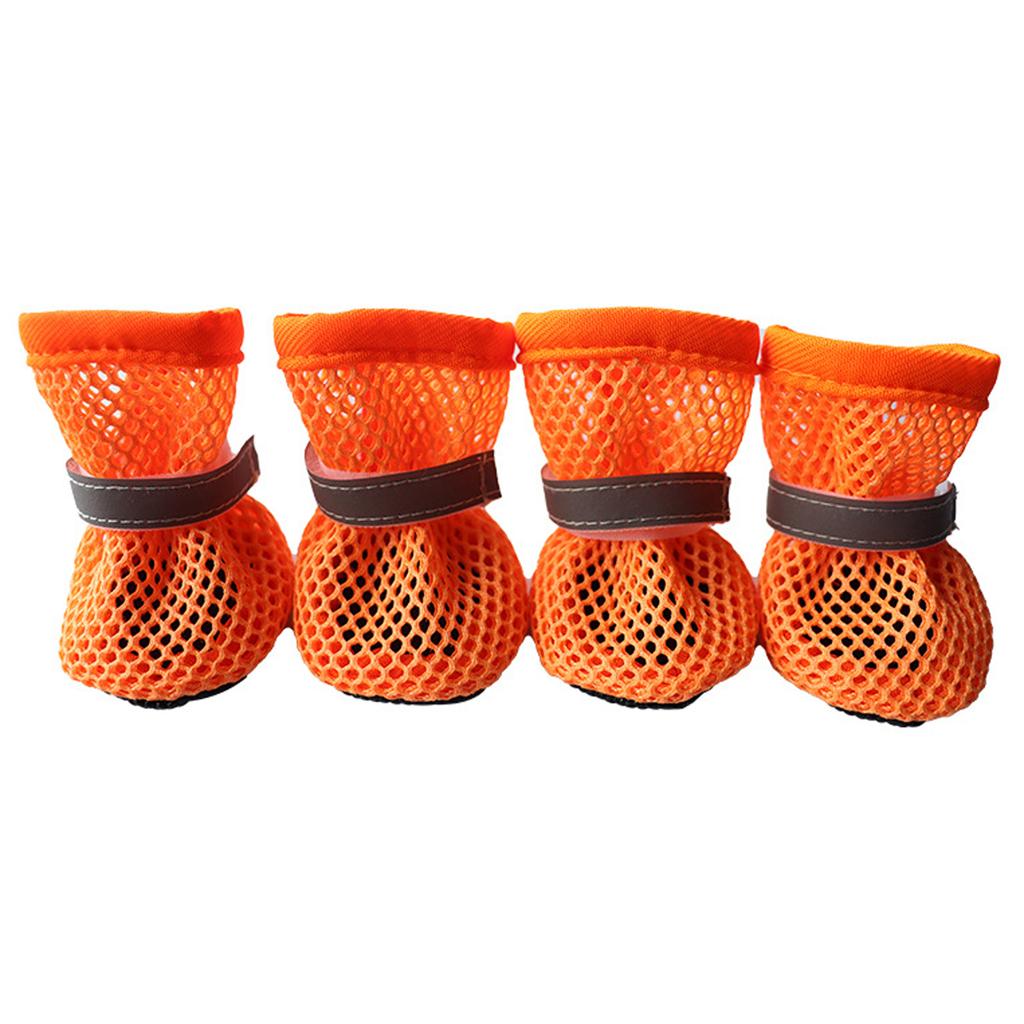 Dog Shoes Breathable Mesh Boots,Summer Breathable Dog Boots Nonslip Sole  Protector For Small Medium Dogs