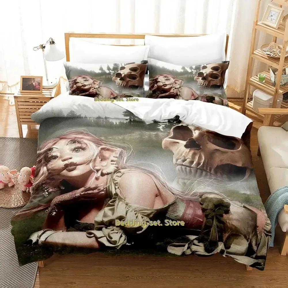 New Hip Hop Melanie Martinez Portals Bedding Set Cartoon Anime Three-piece Set Adult Kid Bedroom Duvetcover Sets 3D Kawaii Girls